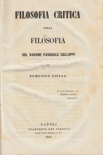 Filosofia critica sulla filosofia