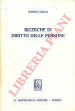 Ricerche di diritto delle persone