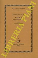 Enrico Panzacchi. Lyrica romanze e canzoni