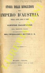Storia delle rivoluzioni dell’Impero d’Austria negli anni 1848 e 1849