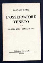 L' Osservatore veneto. Agosto 1761 - gennaio 1762