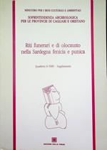 Riti funerari e di olocausto nella Sardegna fenicia e punica: Atti dell'incontro di studio, Sant'Antioco, 3-4 ottobre 1986