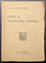 Corso di tecnologie generali. Vol II