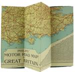 Philips' Motor Road Map Of Great Britain. Duplex Fold For Easy Reading. With Index