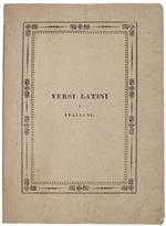 Ai Mani Della Nobilissima Signora Marchesa Donna Caterina Canonici Nata Duchessa Mattei Da Prematura Morte Rapita In Roma Il Giorno 15 Novembre Dell'Anno 1838 : Versi Latini E Italiani