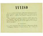 Avviso - Si Reca Notizia Dei Torinesi, Essersi Creata Una Commissione Destinata A Ricevere E Spedire Alla Nostra Armata Di Lombadia Fascie, Bende, Filacce… - 1859