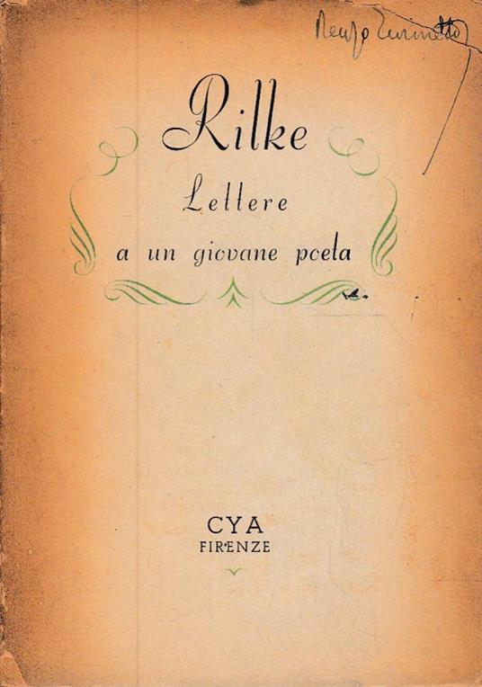 Lettere a un giovane poeta - Rainer Maria Rilke - Libro Usato - CYA - |  Feltrinelli