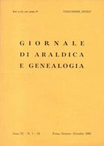 Giornale di Araldica e Genealogia. Anno IX, N. 1-12