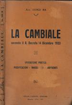 La cambiale secondo il R. Decreto 14 dicembre 1933