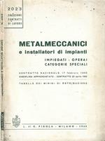 Metalmeccanici e installatori di impianti