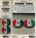 Dizionario tecnico francese-italiano italiano-francese