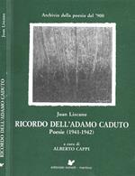 Ricordo dell'Adamo caduto. Poesie ( 1941-1942)