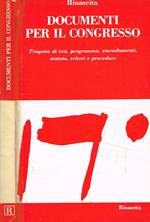 Documenti per il congresso