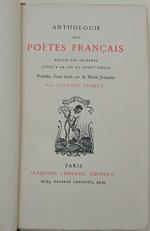 Anthologie Des Poets Francais Depuis Les Origines JusqùA La Fin Du Xviii SiecleViii