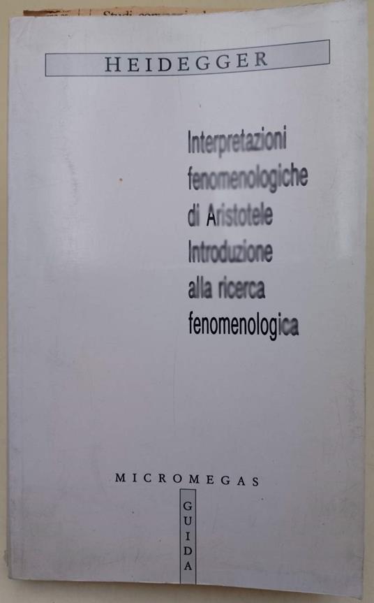 Essere e tempo» di Heidegger. Introduzione alla lettura