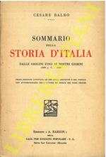 Sommario della storia d’Italia dalle origini fino ai nostri giorni (2600 a.C. - 1848)