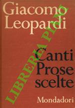 Canti. Prose scelte