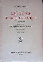 Lettere filosofiche. Vol.II Dal Rinascimento a Kant