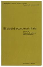 Gli Studi Economici In Italia