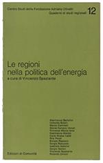 Le Regioni Nella Politica Dell'Energia