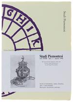STUDI PIEMONTESI. Vol. XXiII - 1994, fasc.1. [come nuovo]