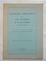 Statuto organico della casa di riposo e di ricovero Casale Monferrato