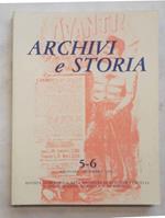 Archivi e Storia. Rivista semestrale dell'Archivio di Stato di Vercelli e delle Sezioni di Biella e Varallo. N. 5-6. Gennaio- Dicembre 1991