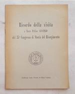 Ricordo della visita a Torre Pellice (4-9-1956) del 35° Congresso di Storia del Risorgimento