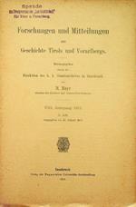 Forschungen und Mitteilungen zur Geschichte Tirols und Vorarlbergs: VIII. Jahrgang 1911: 3. Heft