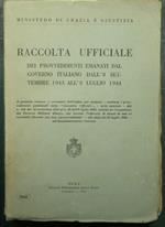 Raccolta ufficiale dei provvedimenti emanati dal governo italiano dall'8 settembre 1943 all'8 luglio 1944