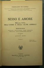 Sesso e amore nella vita dell'uomo e degli altri animali