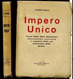 Impero Unico Teoria Dello Stato Anarchico- Achille Pasini- Berlutti