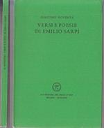 Versi Poesie Emilio Sarpi- Noventa- Pesce D'oro- Scheiwiller