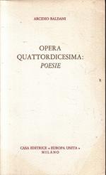 Opera Quattordicesima: Poesie