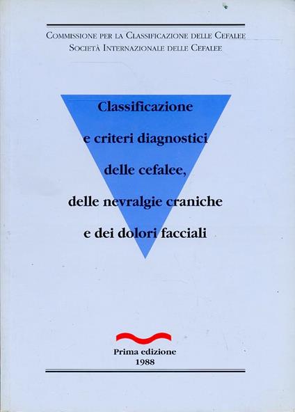 Classificazione E Criteri Diagnostici Cefalee Nevralgie Craniche - copertina