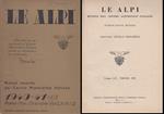 Rivista Le Alpi Volume Lx 1940/1941 Xix 1/12 Completa