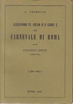 Alessandro Vi Giulio Ii Leone X Carnevale 1499/1520