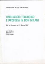 Linguaggui Teologico Profezia In Don Milani- Fiorentina