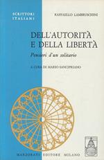 Dell'autorità E Della Libertà- Lambruschini- Marzorati