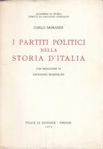 Partiti Politici Nella Storia D'italia- Morandi- Monnier