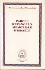 Parole D'evangelo, Memoriale D'israele- Winogradsky- Roma