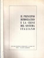 Il Principio Democratico E La Crisi Del Sistema Italiano