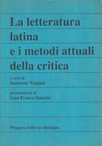 Letteratura Latina E Metodi Attuali Critica