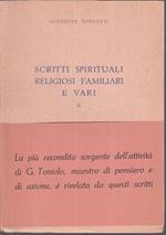 Scritti Spirituali Familiari Vol.2- Toniolo- Opera Omnia