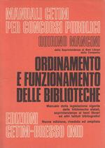 Ordinamento E Funzionamento Biblioteche- Mancini- Cetim