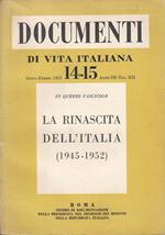 Documenti Vita Italiana N.14/15 Rinascita 1945/53