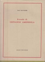 Ricordo Di Giovanni Amendola -