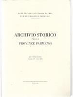 Archivio Storico Province Parmensi Quarta Serie Volume Liv Anno 2002- Zfs540