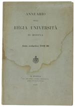 Annuario Della Regia Università Di Modena - Anno Scolastico 1889-90. - Soliani, - 1890