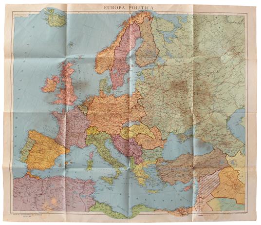 Europa Politica (1941). Carta Geografica. Scala 1:6.000.000. - De Agostini,  - 1941 - Libro Usato - De Agostini - | laFeltrinelli